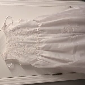 Swea Pea & Lilli White Embroidered Dress Communion Flower Girl Size 10